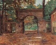 Wilhelm Trubner Neuburg Gates France oil painting reproduction